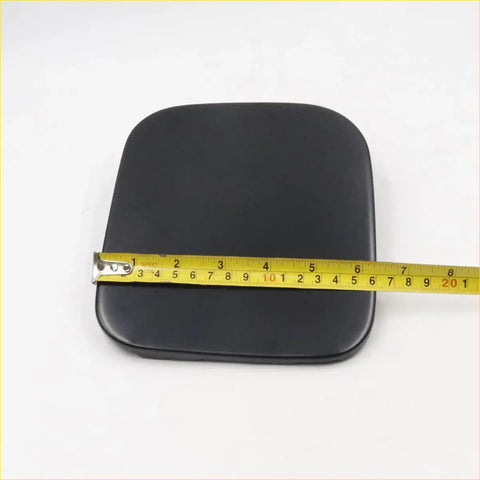 Black square fuel lid cover lock hinge with rounded edges and matte finish for Toyota Hilux 2004-2016