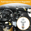 Silver metal fuel pressure regulator for toyota 4runner 1988-1995 with cylindrical body and threaded base