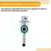 Adjustable fuel pressure regulator for toyota highlander 2001-2003 with metallic body and green rubber seal