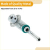 Silver metallic fuel pressure regulator with green rubber seal adjustable 20 to 70 psi for toyota highlander 2001-2003