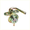 Gold-colored metal fuel vapor pressure regulator with curved hose and bracket for 89-06 nissan navara pathfinder