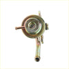 Gold-colored metal fuel pressure regulator with circular top and two tubes for 89-06 nissan navara pathfinder