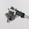 Silver metal carburetor measured with digital caliper for fuel pump 1597cc nissan datsun bluebird u13 sedan