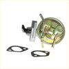 Silver and brass fuel pressure regulator with two cylindrical ports, mounting bracket, and black gaskets for nissan datsun bluebird u13 2wd sedan ga16ds fuel pump