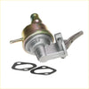 Fuel pump assembly for nissan prairie 1982-1988 silver and brass mechanical pump with lever handle and black rubber gaskets