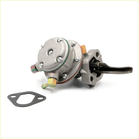 Silver metallic fuel pump with black handle and orange accents for nissan datsun bluebird l16 1979-1993