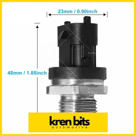 Fuel rail pressure sensor for ford ranger pj pk and mazda bt50 black plastic and metallic with hex flange