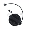 Black plastic fuel tank gas cap with curved handle and two rubber grommets for Nissan Armada Frontier Pathfinder Titan