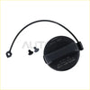 Black plastic fuel tank gas cap for nissan armada frontier pathfinder titan with handle and attached rubber hose