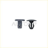 Black plastic trim fasteners with flat and rounded tops for fuel tank gas cap on nissan armada frontier pathfinder titan