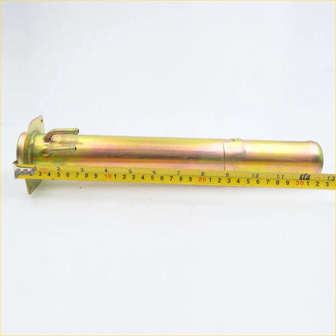 Golden metallic fuel tube filler neck set for nissan datsun 620 utility 1972-1979 with flanged end and fittings
