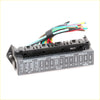 Black plastic phyllis fuse block assembly with labeled slots and colorful wires for datsun nissan 720 1980-1989