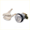 Silver-toned metal gas filler lock cylinder with matching keys for toyota hilux rn20 rn22 rn25 rn27 1972-1978