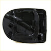 Black plastic gas fuel cover lid for nissan frontier navara king cab 2004-2014 with molded contours and mounts