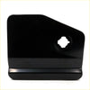 Black glossy plastic gas fuel cover lid with circular cutout for nissan navara hustler king crew cab back side