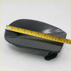 Black glossy plastic gas fuel cover lid with curved aerodynamic design for Nissan Navara King Cab 4WD