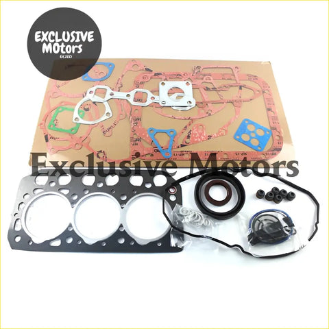 Black engine head gasket kit with assorted seals and rings for mitsubishi s3l s3l2 engines 2000-2023