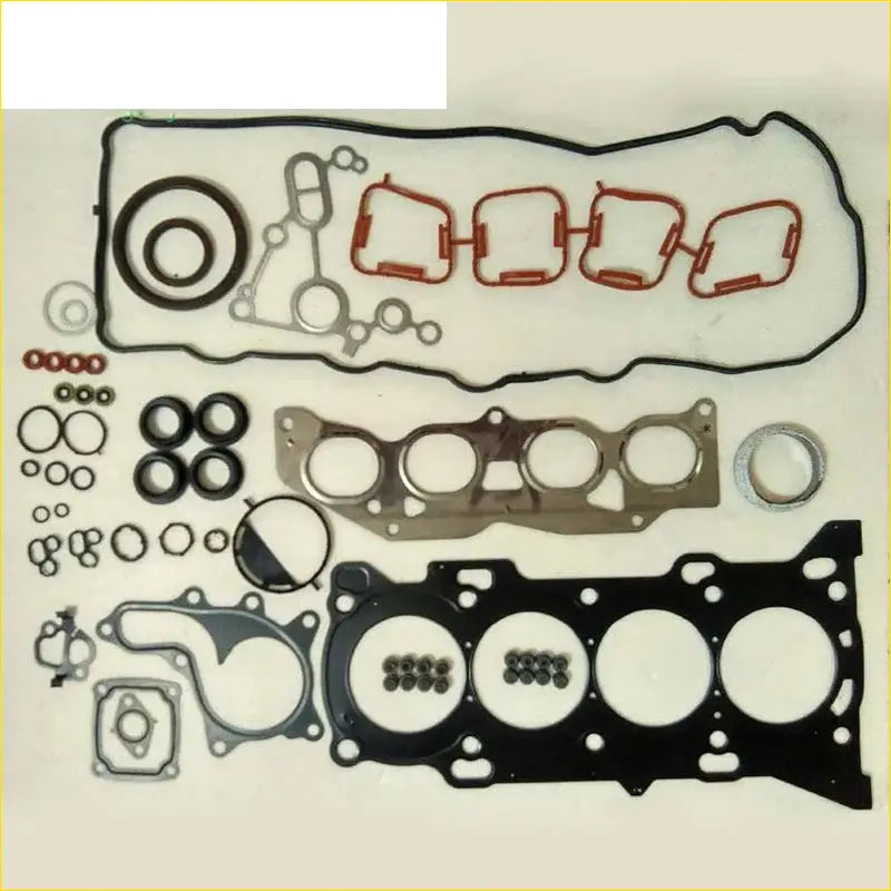 Black and red rubber gasket set for engine head metal full set for Toyota Highlander 1ARFE 2ARFE VVT-i engines