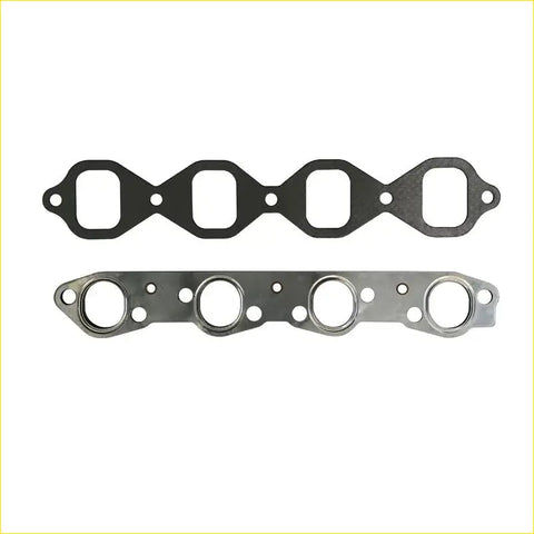 Black rubber gasket and metallic manifold flange assembly for gasket pro 1n toyota starlet 1.5l intake exhaust