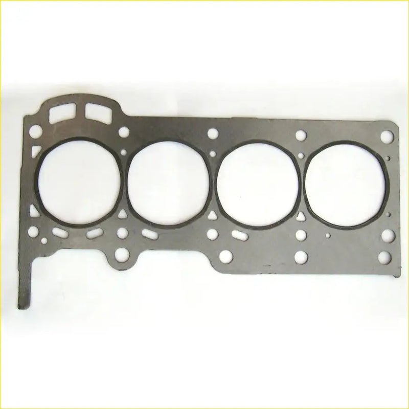 Metallic gray cylinder head gasket with four circular openings for toyota yaris echo 1szfe engine use
