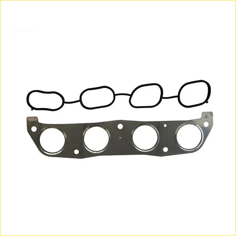 Metallic gray engine head gasket with black rubber seals for toyota avensis corolla auris intake exhaust manifold