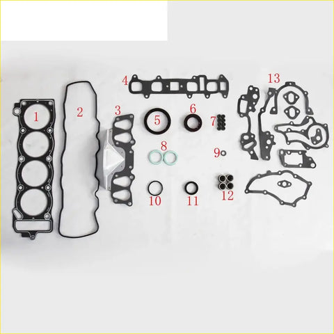 Black rubber gasket set made of durable material for toyota cressida wagon and land cruiser engine parts