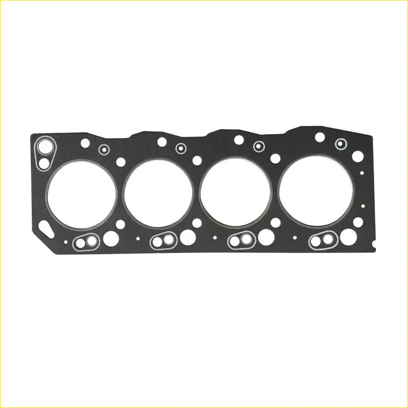 Black engine head gasket with four large openings and bolt holes for toyota landcruiser 2lt cylinder head