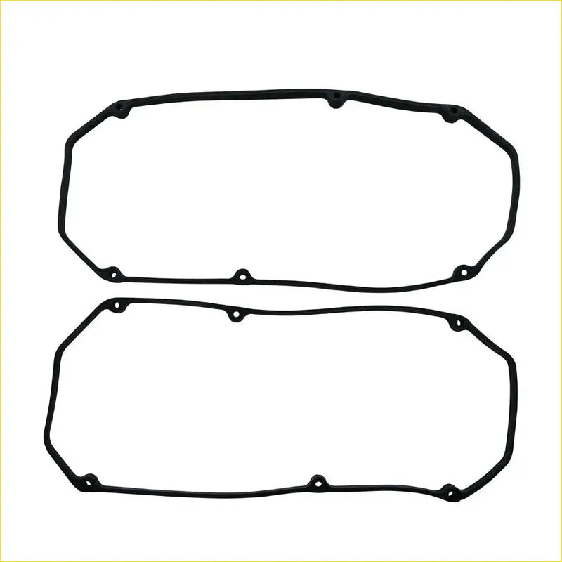 Black rubber gasket seals with evenly spaced mounting holes for mitsubishi pajero sport 6g72 6g74 engine valve cover