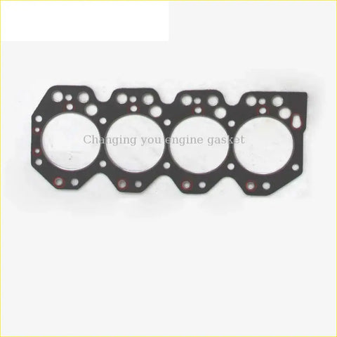 Black engine head gasket with four large holes and edge bolt pattern for toyota land cruiser dyna pickup 3.4l