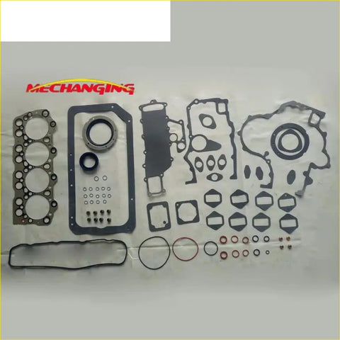 Mechanging gasket pro full metal set with black and gray rubber seals for 4d35 4d35t excavators and mitsubishi canter