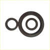 Black rubber crankshaft oil seals gasket pro 4efe 4e-fe for toyota corolla shown front side