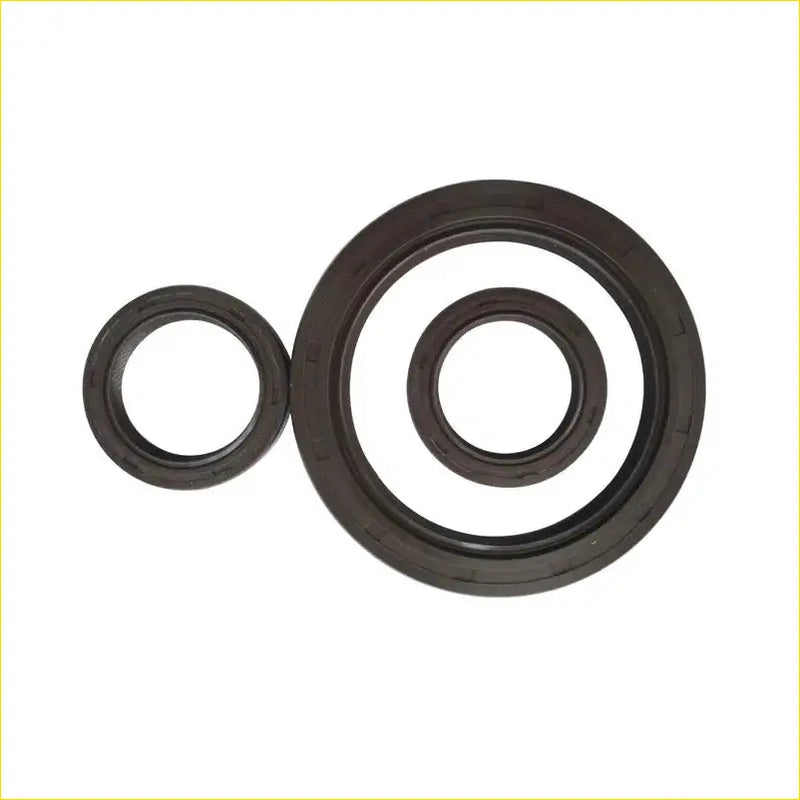 Black rubber crankshaft oil seals gasket pro 4efe 4e-fe for toyota corolla shown front side