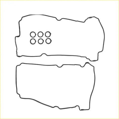 Set of six black rubber gaskets for engine valve cover for gasket pro aj mazda tribute v6 ford maverick 3.0 v6