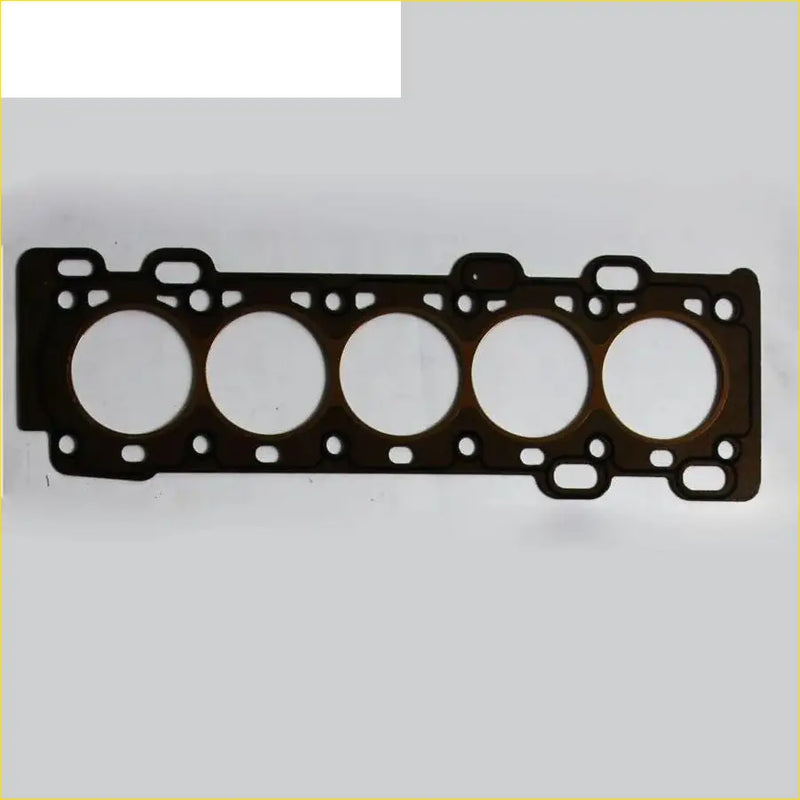 Black rubber cylinder head gasket with five circular openings for volvo s40 ii v50 c30 2.4 engines