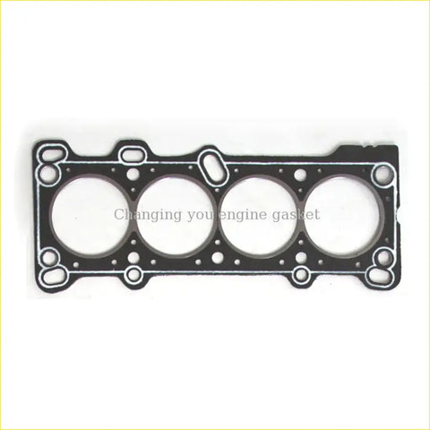 Black gasket pro b6 cylinder head gasket for mazda b366-10-271 with four circular openings and reinforced edges