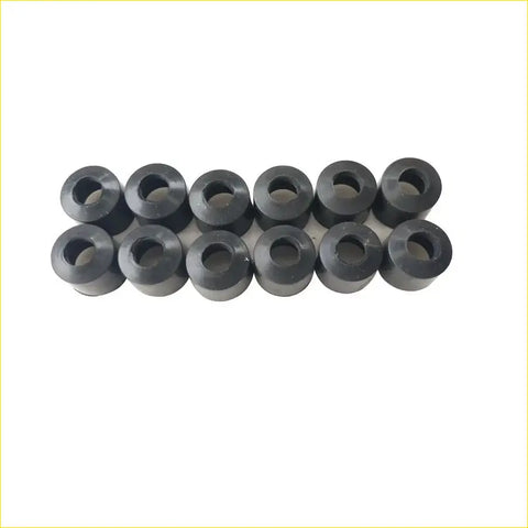Black rubber valve stem oil seal bushings arranged in two rows for gasket pro chrysler voyager iv 3.3l 12pcs