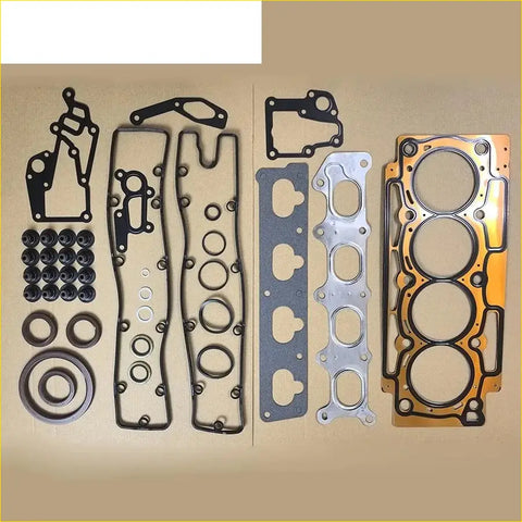 Orange and black metal engine head gasket set with metallic components for Peugeot 406 607 407 807 2.2L engines