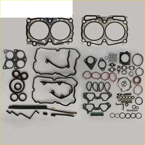 Black rubber gasket set made of metal for 99-03 Subaru Forest Baja Legacy Impreza Outback 2458CC 2.5L SOHC EJ25 engine components