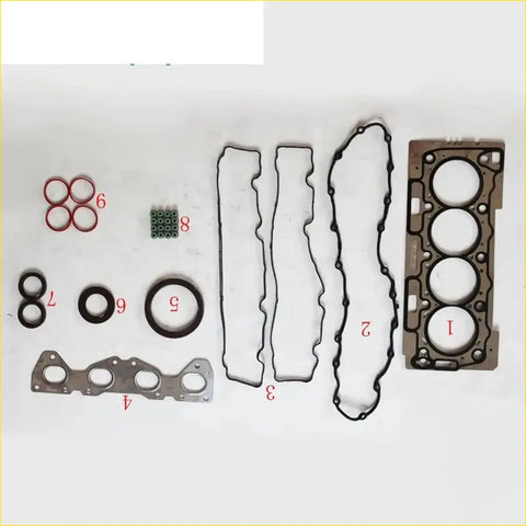 Brown metal engine head gasket with three circular openings and mounting points for citroen 1.6 tu5jp4 engines