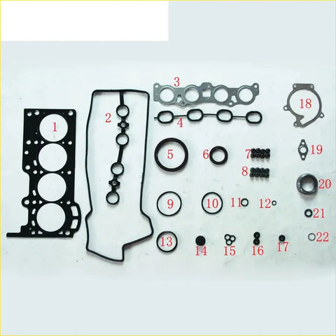 Black rubber gasket set for engine head by gasket pro for daihatsu terios sirion yrv 1.3 16v k3-ve engines