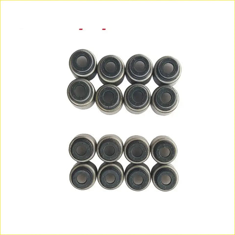 Set of sixteen metallic gasket pro valve stem oil seals with black rubber rings for honda civic eh9 eg8 engines