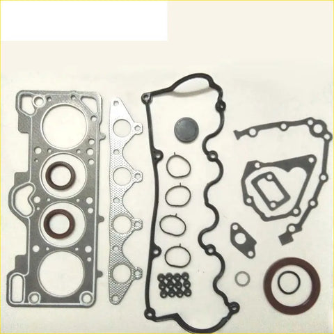 Silver metallic engine head gasket set with black rubber seals and o-rings for hyundai accent ii lc 13l g4ea full set
