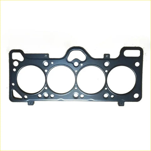 Black rubber gasket with four circular openings and bolt holes for hyundai accent s coupe 1.5 head sealing