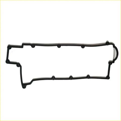Black rubber valve cover gasket with rectangular shape and circular mounts for hyundai tiburon lavita matrix coupe 16v g4ma