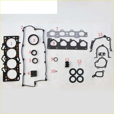 Black rubber gasket set with metallic parts for gasket pro full engine rebuild kit for kia sportage cerato forte soul 2.0 g4gc