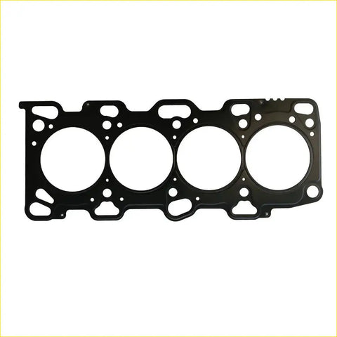 Black metal cylinder head gasket with four circular openings and textured design for kit optima magentis and hyundai ef sonata
