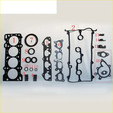 Black rubber gasket set made of metal for mazda 626 ford probe ii 2.0 fs engine components by gasket pro