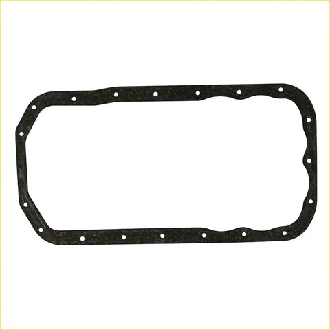 Black rubber rectangular gasket with rounded corners and holes for mazda e2200 bus oil pan F801-10-431