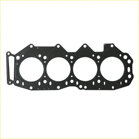Black engine head gasket with four circular openings and bolt holes for mazda w6 ford everest ranger 2.5 d cylinder use