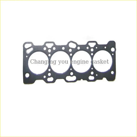 Black gasket pro engine head gasket with four circular openings and bolt holes for mitsubishi chariot space gear 2.4l
